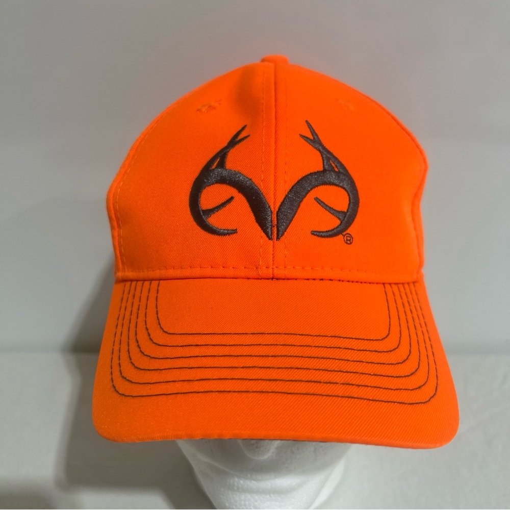 Outdoor Cap HAT Realtree Antler Cap Blaze Orange ADJUSTABLE OSFM. SHOWS NO WEAR.